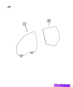 KX OEM New 2011-2020 Mopar Jeep Grand Cherokee Lear Door Glass Right 68086588aa OEM NEW 2011-2020 Mopar Jeep Grand Cherokee Rear Door Glass Right 68086588AA