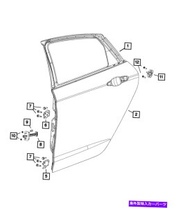 �K���X �{���̃��[�p�[�����A�h�A�A�E�^�[�p�l����68104739AC Genuine Mopar Rear Door Outer Panel Left 68104739AC�y���s�A���i�z