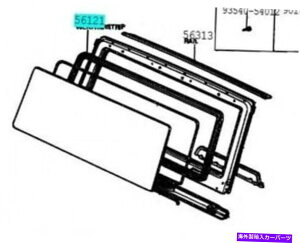 KX TOYOTA 56121-60011tgKXEFU[Xgbv{̎ԕihN[U[ TOYOTA 56121-60011 Windshield Weatherstrip Genuine Car Parts LAND CRUISER