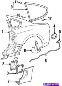 �K���X �{���̃g���^1993-1998 Supra Mk4���l�����K���X62720-14290 Genuine Toyota 1993-1998 Supra MK4 Left Quarter Glass 62720-14290