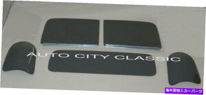 KX 47 48 49 50 Chev GMCsbNAbvKXgݗĂꂽhAAobN3s[XZbgO[ 47 48 49 50 Chev GMC Pickup Glass Assembled Doors Rear Back 3 Piece Set Grey