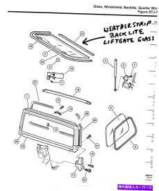 ガラス ジープラングラーリフトゲートリフトゲートグラス1997-2002加熱＆下部シールで着色 JEEP WRANGLER LIFTGATE LIFT GATE GLASS 1997-2002 HEATED & TINTED WITH LOWER SEAL