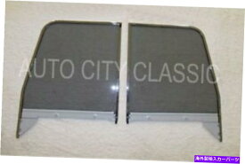 ガラス 1955-1959 Chevy GMC Pickup Door Glay LH RH RH ASSIGNBLED CHROMEフレーム 1955 - 1959 Chevy GMC Pickup Door Glass Grey LH RH Assembled Chrome Frames