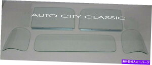 KX 47 48 49 50 Chev GMCsbNAbvKXgݗĂꂽhAAobN3s[XZbgNA 47 48 49 50 Chev GMC Pickup Glass Assembled Doors Rear Back 3 Piece Set Clear