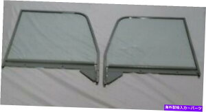 KX 1947-1950 Chev GMCsbNAbvhAOXgݗĂꂽNt[ECL 1947 - 1950 Chev GMC Pickup Door Glasses Assembled Chrome Frames Left Right CL
