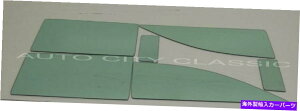 KX 1955tH[hrNgA60b 2hAn[hgbvKXxghANH[^[ZbgO[F 1955 Ford Victoria 60B 2 Door Hardtop Glass Vent Door Quarter Set Green Tint