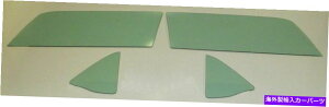 KX 1969 Ford Mustang Fastback Glass Glass Door Glue in Quarter Set Green Tint 69 Jan-Oct 1969 Ford Mustang Fastback Glass Door Glue In Quarter Set Green Tint 69 Jan-Oct