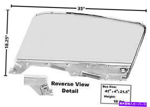 KX }X^OhAOXLbgNAt@XgobNRH 1965-1966-_CiJ[ Mustang Door Glass Kit Clear Fastback RH 1965 - 1966 - Dynacorn