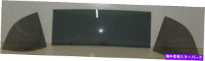 �K���X 50-52�|���e�B�A�b�N�N�[�y�J�^���i�`�[�t�e���f���b�N�X�X���[�N�O���[3�s�[�X�w�ʃo�b�N�O���X 50-52 Pontiac Coupe Catalina Chieftain Deluxe Smoke Grey 3 Piece Rear Back Glass
