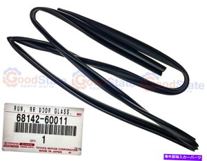 KX {̃g^hN[U[80V[YHZJARHhAEBhE`lo[ Genuine Toyota LandCruiser 80 Series HZJ Rear RH Door Window Channel Rubber