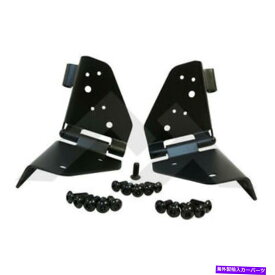 ガラス ジープCJのためのフロントガラスヒンジキットブラック76-86ラングラーYJ 87-95ラフトレイル Windshield Hinge Kit Black for Jeep CJ 76-86 Wrangler YJ 87-95 Rough Trail