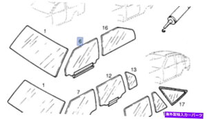 KX ̐ʌ։ENAIyJfbgE 90186536{ Window Front Door Right Clear fits Opel Kadett E 90186536 Genuine