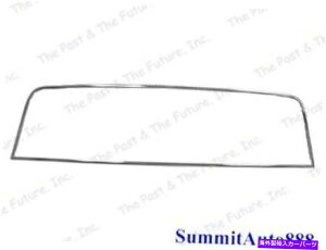 KX 1967?1972V{[gbNAEBhE[fBOW/NbvXeX|t[gTCh3PCS 1967~1972 Chevy Truck Rear Window Molding w/Clips Stainless Steel Fleetside 3PCS