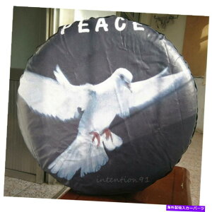 rear wheel tire cover W[vg^31 "32" 33 "̂߂3DâVXyA^CzC[\tgJo[ New Spare Tire Wheel Soft Cover With 3D Peace dove For Jeep Toyota 31" 32" 33"