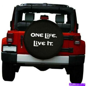 rear wheel tire cover 1̃CtCup̎Ԃ̌փXyA^CJo[S\tgrj[31 "32" 33 " Car Rear Wheel Spare Tire Cover For One Life Live IT Logo Soft Vinyl 31" 32" 33"