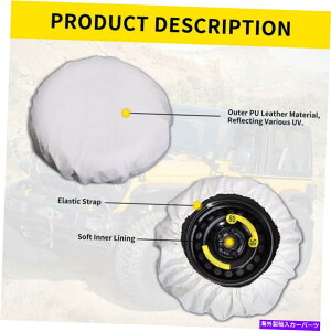 rear wheel tire cover XyA^CJo[16 "W[vSUV RVp̃I[EFU[_Xgv[tzC[veN^[IIJ~ Spare Tire Cover 16" All Weather Dust-proof Wheel Protector Wolf For Jeep SUV RV