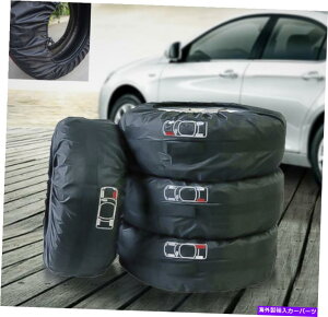 rear wheel tire cover 4PCSXyA^CJo[gbNRARVg[[̃TveN^[13-18 ''zC[M 4PCS Spare Tire Covers Sun Protector for Truck Car RV Trailer 13-18'' Wheel M