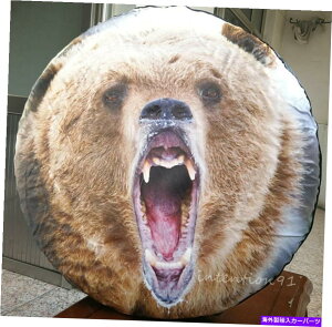 rear wheel tire cover W[vg^tH[h29-313DqO}t1PCXyA^CzC[\tgJo[ 1pc Spare Tire Wheel Soft Cover With 3D Brown bear For Jeep Toyota Ford 29-31"