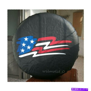rear wheel tire cover �W�[�v�g���^29 "30" 31 "�̂��߂�US�t���b�O�o�b�W�t���̃X�y�A�^�C���z�C�[���\�t�g�J�o�[ Spare Tire Wheel Soft Cover With US Flag Badge For Jeep Toyota 29" 30" 31"