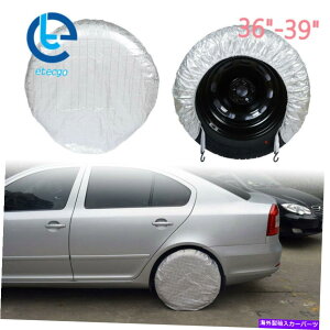 rear wheel tire cover 4PCShzC[^CJo[RVgbNJ[Lp[g[[36 '' -39 " 4PCS Waterproof Wheel Tire Cover RV Truck Car Camper Trailer 36''-39"