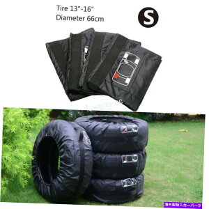 rear wheel tire cover jo[TXyA^CJo[13 "-16"zC[Jo[ubNXg[WobOtBbgZ_ Universal Spare Tire Cover 13"-16" Wheel Covers Black Storage Bag Fit Sedan Car
