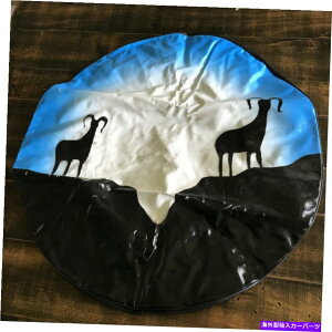 rear wheel tire cover _bWW[vXyAzC[^CJo[u[p̃Be[W Vintage For Dodge Ram Jeep Spare Wheel tire Cover Blue
