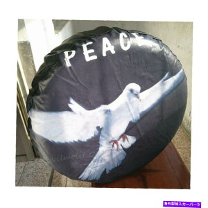rear wheel tire cover XyA^CzC[\tgJo[veN^[3DaW[vg^29 "30" 31 " Spare Tire Wheel Soft Cover Protector 3D Peace dove For Jeep Toyota 29" 30" 31"