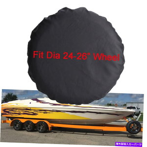 rear wheel tire cover 14 "XyA^CJo[{[gg[[RV^CJo[DIAzC[24-26̉OJo[ 14 " Spare Tire Cover Boat Trailer RV Tyre Cover Outdoor For 24-26 in Dia Wheel