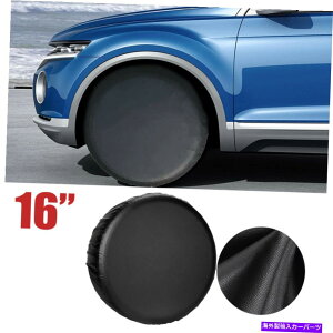 rear wheel tire cover 16インチのPVC肥厚革のスペアタイヤホイールカバートラックSUVキャンピングカートレーラー用 16in PVC Thickening Leather Spare Tire Wheel Cover for Truck SUV Camper Trailer