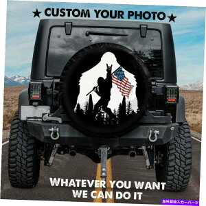 rear wheel tire cover ʔAJ̊XyA^CJo[zC[Jo[TAhC32 "gbN Funny American Flag Spare Tire Cover Wheel Cover Against Sun & Rain 32" Truck