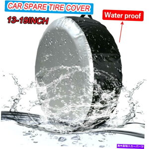 rear wheel tire cover 13-19 �h���X�y�A�z�C�[���^�C���J�o�[�g���b�N�J�[�g���[���[��SUV�p�T���v���e�N�^�[ 13-19 Waterproof Spare Wheel Tire Cover Sun Protector For Truck Car Trailer SUV�y���s�A���i�z