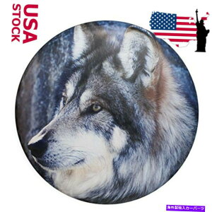 rear wheel tire cover XyA^CJo[16 "W[vg[[Lp[SUVp̃EtzC[veN^[̖h Spare Tire Cover 16" Wolf Wheel Protector Waterproof For Jeep Trailer Camper SUV