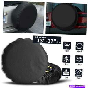 rear wheel tire cover W[vgbNSUVTCYlp16 "̍XyAzC[^CJo[wr[f[eBU[ 16" Black Spare Wheel Tire Cover Heavy Duty Leather for Jeep Truck SUV Size L