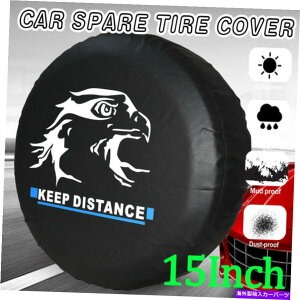 rear wheel tire cover 15 "ubNC[OobWtXyAzC[^CJo[C[W[CXg[27-29 '' 15" Spare Wheel Tire Cover With Black Eagle Badge Easy Install Protector 27-29''