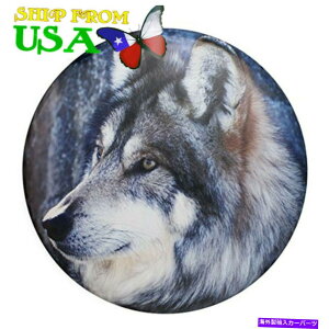 rear wheel tire cover XyA^CJo[16 "W[vRAV4 CRV RVp̃IIJ~J[zC[h_Xgv[t Spare Tire Cover 16" Wolf Car Wheel Waterproof Dust-proof For Jeep RAV4 CRV RV