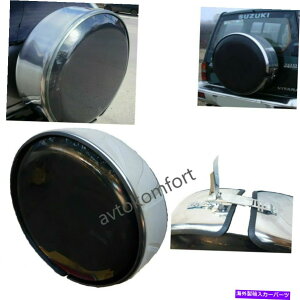 rear wheel tire cover 195/80/15�n�[�h�X�e�����X�X�`�[�����^���X�y�A�z�C�[���^�C���J�o�[�X�Y�L���B�^�� 195/80/15 Hard Stainless Steel Metal Spare Wheel Tire Cover For Suzuki Vitara�y���s�A���i�z