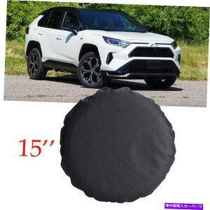 rear wheel tire cover 15 "DIYg[[XyA^C^CzC[Jo[ȍ27" -29 " 15" DIY Trailer Spare Tire Tyre Wheel Cover Pure Black 27"-29" For Toyota RAV4