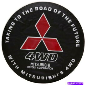 rear wheel tire cover 17インチのスペアタイヤホイールは、三菱ロゴのためのヘビーデューティビニール素材をカバーしています 17INCH Car Spare Tire Wheel Covers Heavy Duty Vinyl Material For Mitsubishi Logo