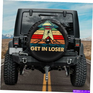 rear wheel tire cover UFOGCAXyA^CJo[Jz[t̔s҃LsOJ[Jo[32 " UFO Alien Spare Tire Cover Get In Loser Camper Wheel Cover 32" With Camera Hole