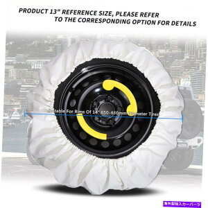 rear wheel tire cover 14 "z_̃zCgXyAzC[^CJo[\tgU[veN^[1997-2016 CR-V 14" White Spare Wheel Tire Cover Soft Leather Protector For Honda 1997-2016 CR-V