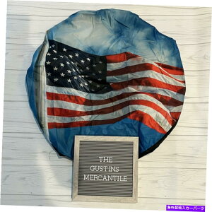 rear wheel tire cover 15 "AJ̃XyA^CzC[Jo[BSUVARVAgbNALsOJ[Ȃǁc.. 15" American Flag Spare Tire Wheel Cover.For SUVfs, RVfs,Truckfs,Campers etcc..