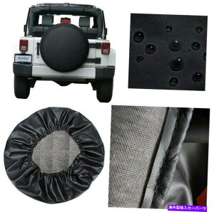 rear wheel tire cover W[vSUVgbNJ[17C`TCỸzC[^CJo[ubNɃtBbg\̃^CJo[B Spare Tire Cover Fit For Jeep SUV Truck Car 17inch Size Wheel Tire Cover Black.