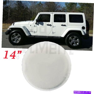 rear wheel tire cover W[vO[SUV 14 "XyA^CJo[\tgU[zC[veN^[ For Jeep Wrangler SUV 14" in White Spare Tire Cover Soft Leather Wheel Protector