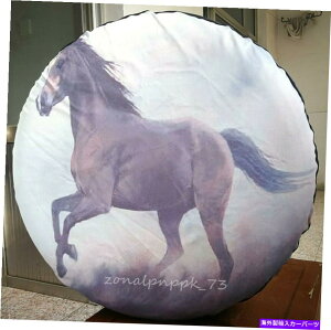 rear wheel tire cover g^tH[h29 "30" 31 "̂߂3DuEz[Xt1 PCXyA^CzC[\tgJo[ 1 pc Spare Tire Wheel Soft Cover With 3D Brown horse For Toyota Ford 29" 30" 31"