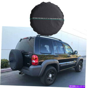 rear wheel tire cover 15 �X�y�A�^�C���^�C���z�C�[���J�o�[�W�[�v���o�e�B�u���b�N�p�w�r�[�f���[�e�B�r�j�[���f�� 15 Spare Tire Tyre Wheel Cover Heavy Duty Vinyl Material For Jeep Liberty Black�y���s�A���i�z