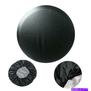 rear wheel tire cover jo[T14C`̍XyA^CzC[Jo[ׂĂ̎Ԃ̃\tgveN^[P[X Universal 14 inch Black Spare Tire Wheel Cover Soft Protector Case for All Car