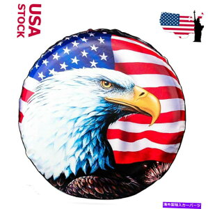 rear wheel tire cover XyA^CJo[17 "W[vg[[LsOJ[p̃C[OzC[veN^[̖h Spare Tire Cover 17" Eagle Wheel Protector Waterproof For Jeep Trailer Camper