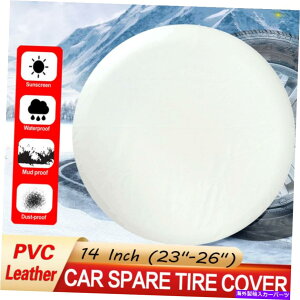 rear wheel tire cover 14C`̔XyAJ[^CJo[LsOJ[zC[PAobO 14Inch White Spare Car Tire Cover Camper Wheel Care Bag For Weather Protection