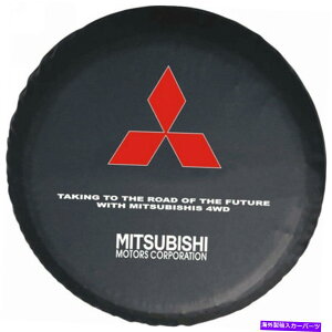 rear wheel tire cover 28 "29"Ԃ̃XyA^CJo[PVCU[zC[^CJo[MitsubishiS 28" 29" Car Spare Tire Covers PVC Leather Wheel Tire Cover For Mitsubishi Logo
