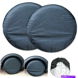 rear wheel tire cover 2PCS�z�C�[���^�C���J�o�[29-32 ''�^�C���v���e�N�^�[�J�o�[�g���[���[�J�[�g���b�NRV�p�Z�b�g 2Pcs Wheel Tire Covers 29-32'' Tire Protector Cover Set for Trailer Car Truck RV�y���s�A���i�z